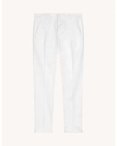 Pantalone slim Dondup bianco
