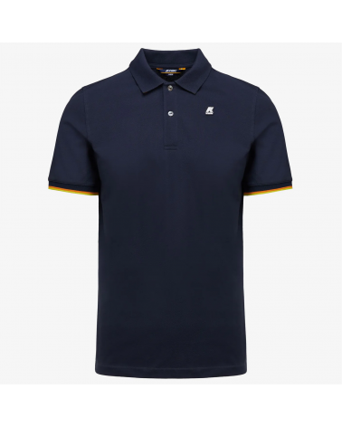 POLO VINCENT PIQUE K-WAY BLU