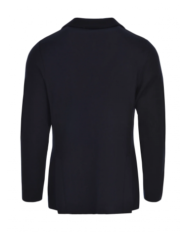 Giacca in maglia blu Lardini