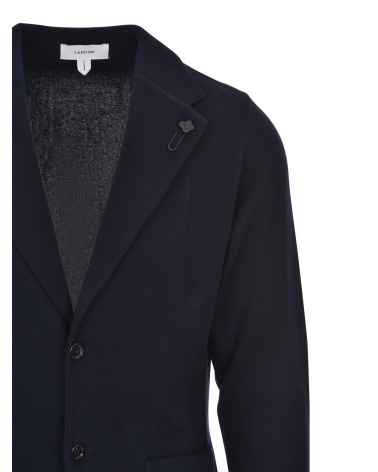 Giacca in maglia blu Lardini