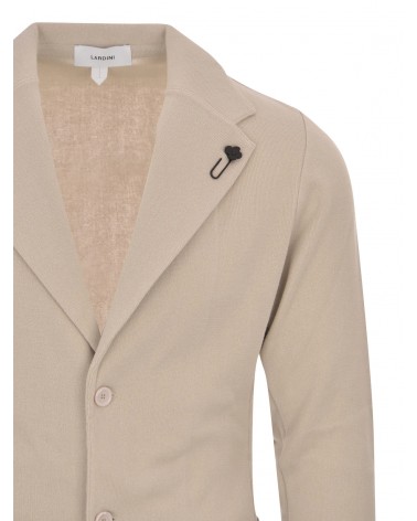Giacca in maglia tortora Lardini