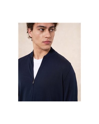 Bomber zip Filippo De Laurentiis blu