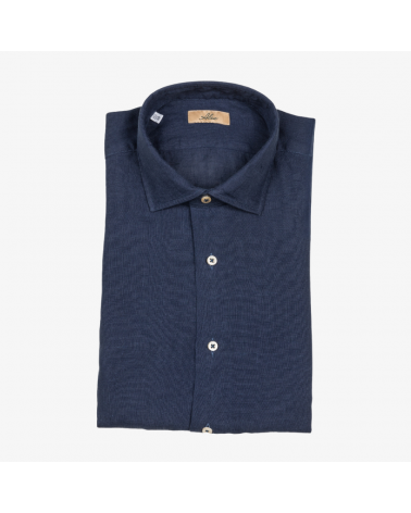 Camicia Alea in lino blu