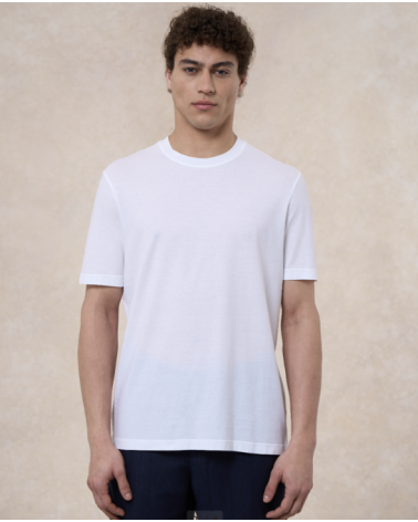 T-Shirt crepe bianca De Laurentiis