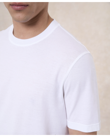 T-Shirt crepe bianca De Laurentiis