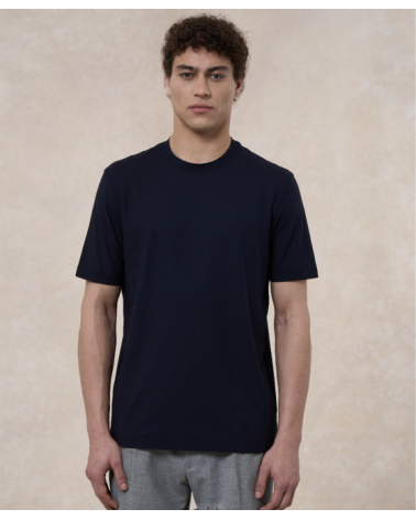 T-Shirt crepe blu De Laurentiis