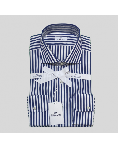 Camicia a righe blu Alessandro Gherardi