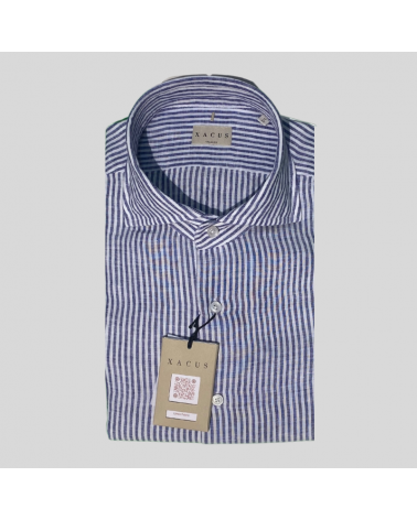 Camicia Xacus lino a righe