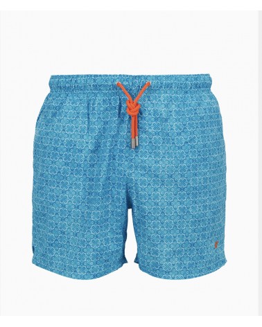 Boxer mare Gallo fantasia batik azzurro