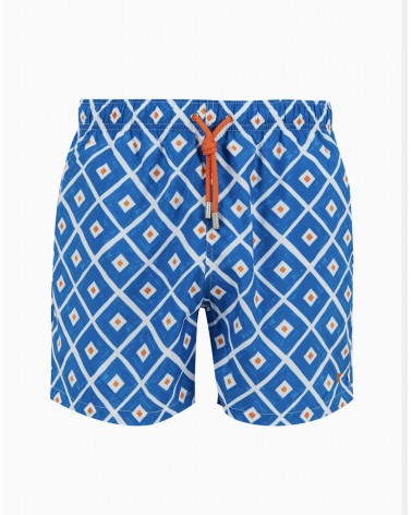 Boxer mare Gallo fantasia rombi blu