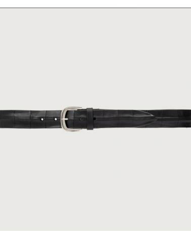 Cintura Orciani Bull Soft in cuoio inciso