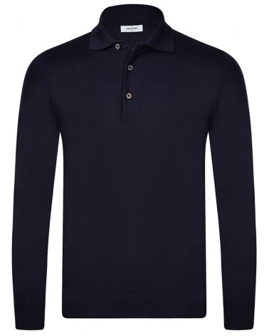 Polo merinos blu Gran Sasso