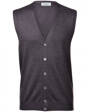Gilet lana grigio Gran Sasso