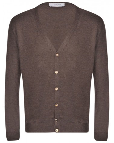Cardigan marrone Gran Sasso