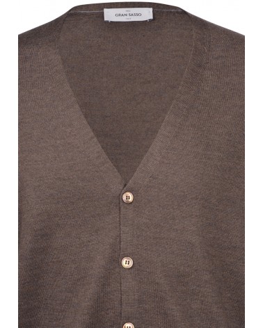 Cardigan marrone Gran Sasso
