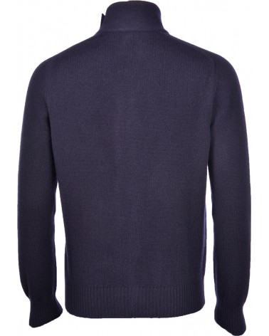 Giubbino in maglia blu Gran Sasso