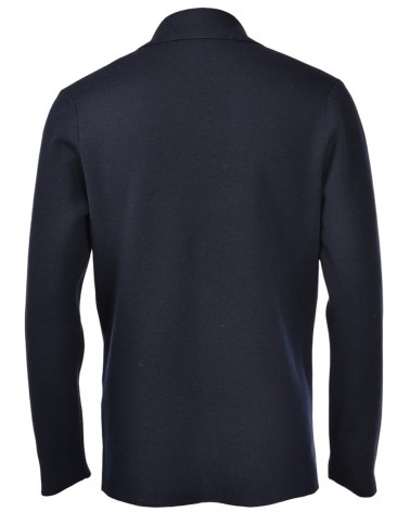 Giacca in maglia blu Gran Sasso