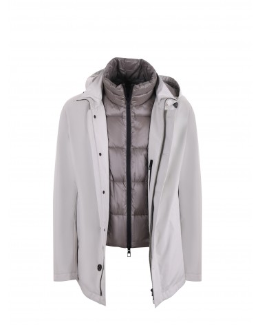 Cappotto piuma Montecore bianco