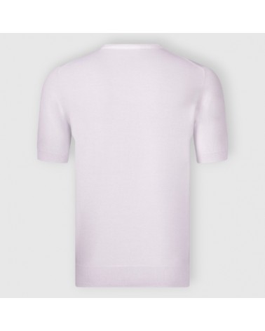 T-shirt in maglia bianca Gran Sasso