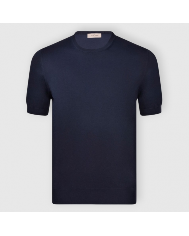 T-shirt in maglia blu  Gran Sasso