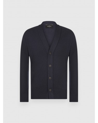 Cardigan 4 bottoni Gran Sasso blu