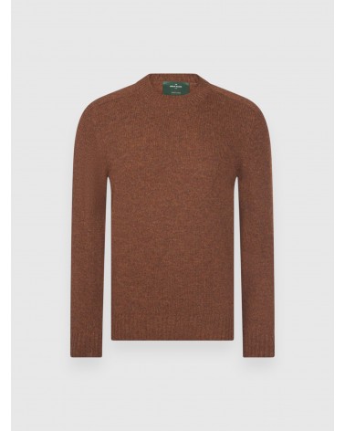 Girocollo Shetland Gran Sasso marrone