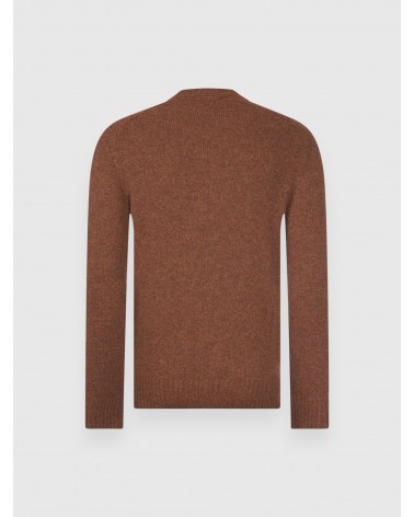 Girocollo Shetland Gran Sasso marrone
